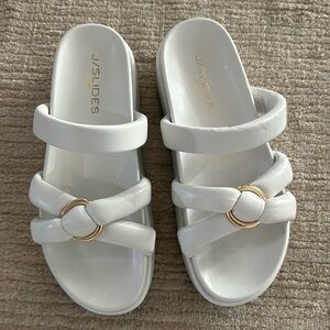 J slides platform sandals